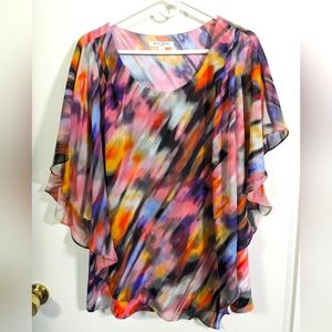 Studio Works pastel flowy blouse